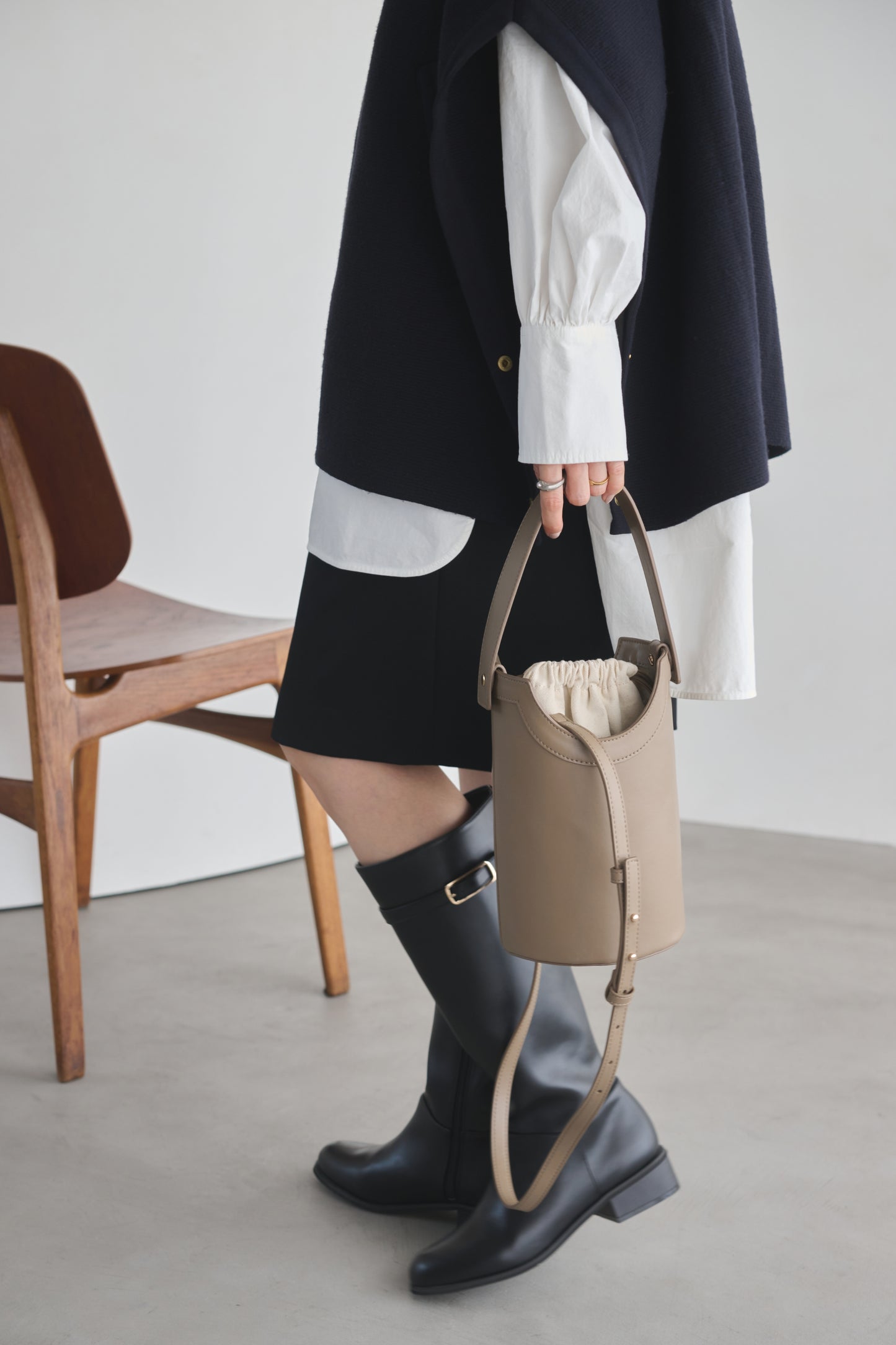 Apple Multi Way Half-moon Bag