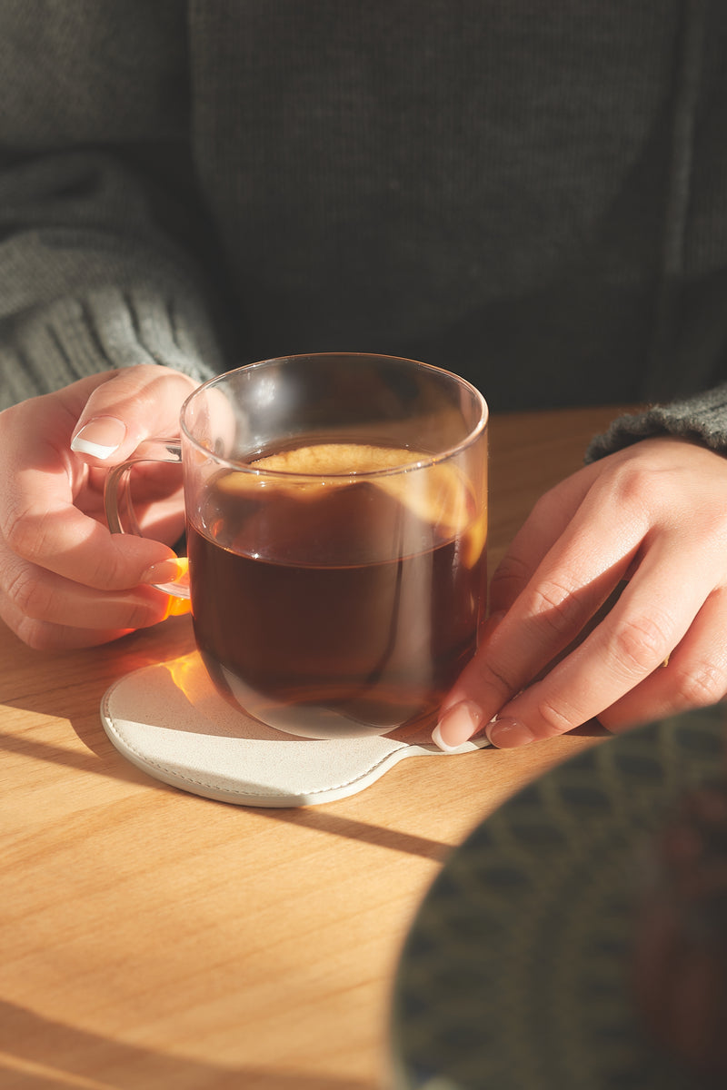 アップルレザー製コースター「Apple Leather Coaster」 | LOVST TOKYO