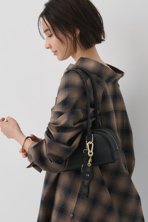 Apple Half-moon Boston Bag