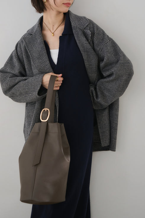 国産アップルレザー製トートバッグ「Apple 2Way Tote Bag」 | カーキブラウン | 通勤・軽量レディースバッグ | 冬コーデ