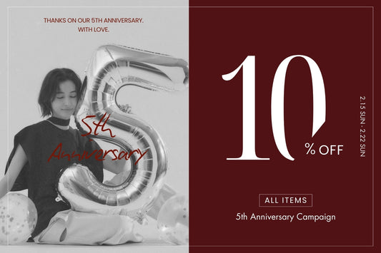5th Anniversary Campaignを実施します！