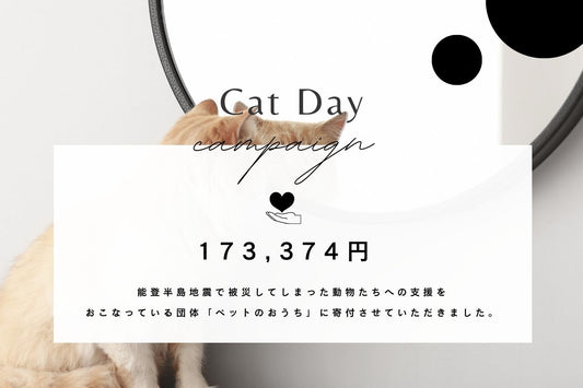 「猫の日キャンペーン」売り上げの一部を寄付いたしました