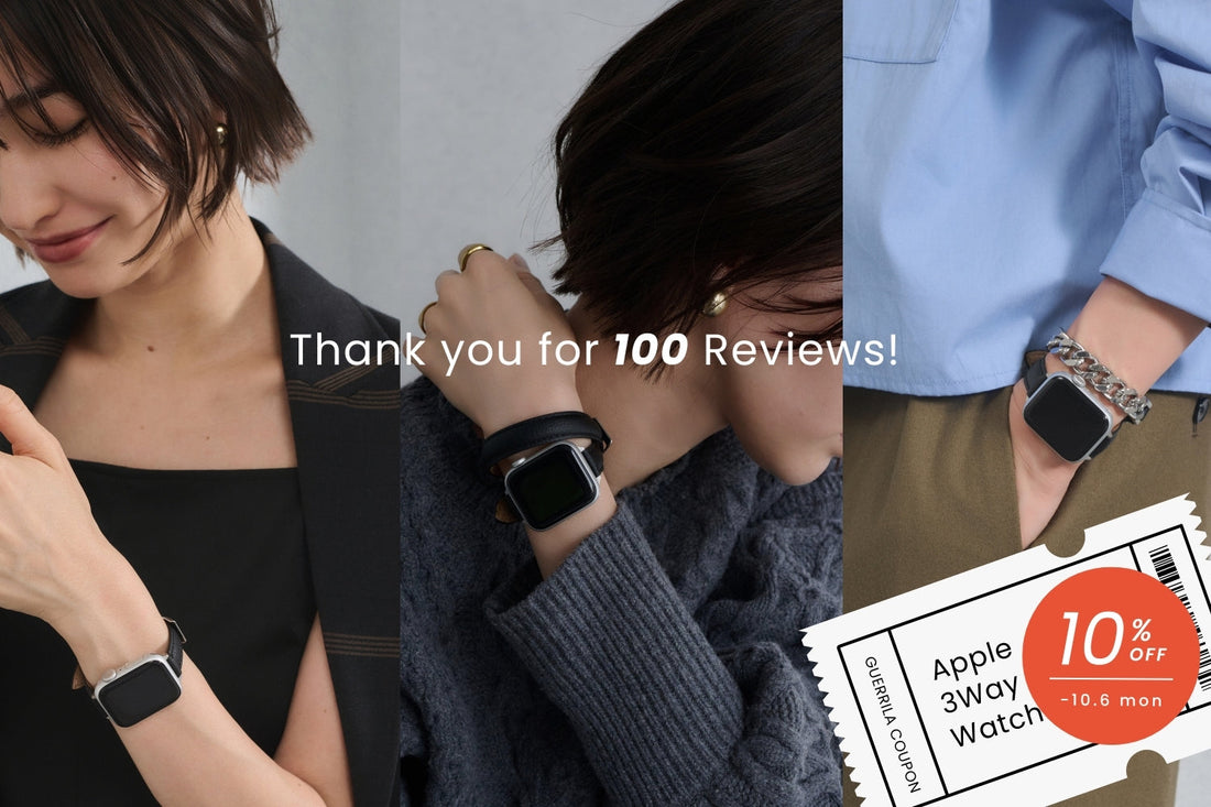 レビュー100件に感謝の気持ちを込めて「ゲリラクーポン」配布中！