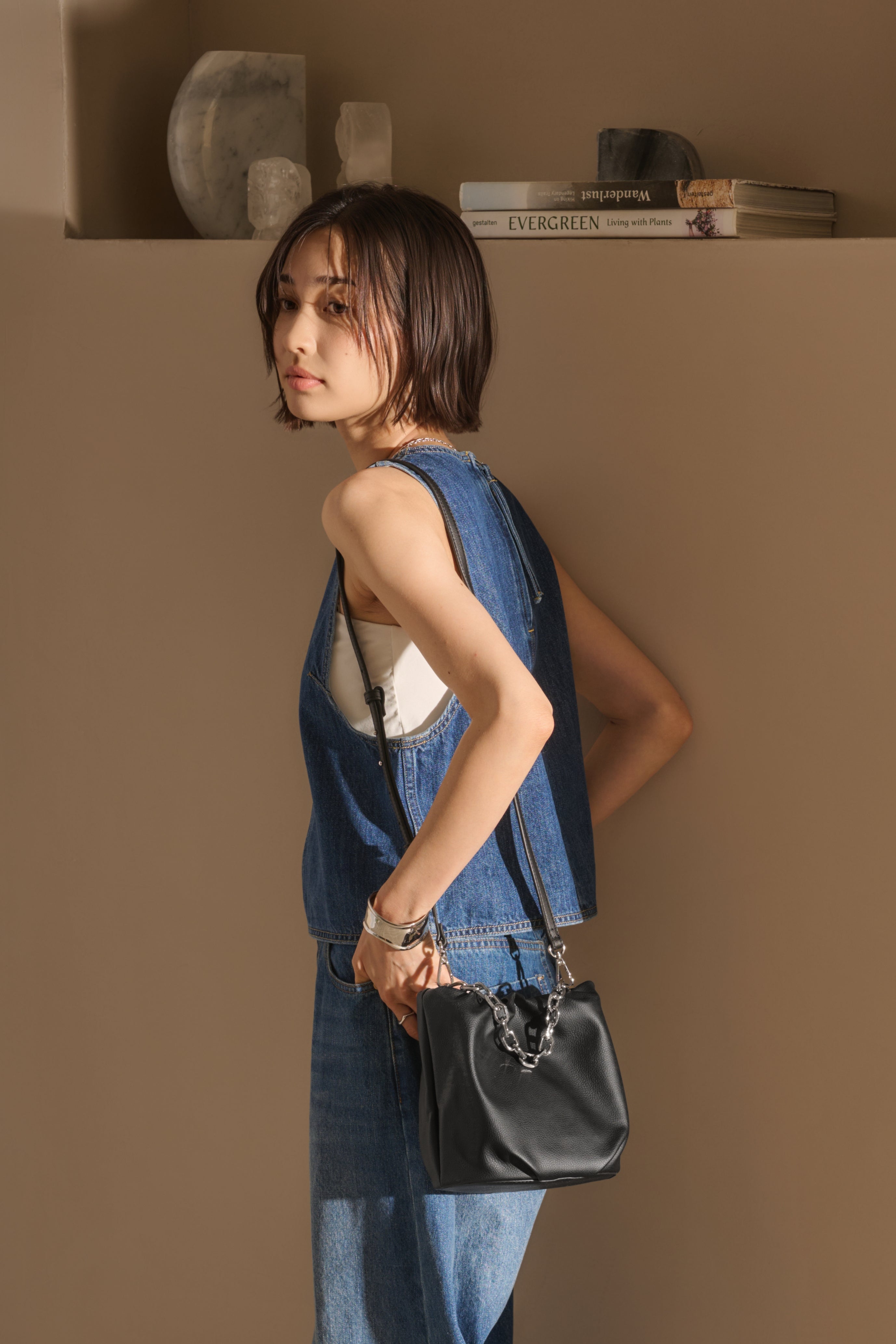 台湾 S’AIME 2WAY レザー 3層ターンロック ハンドバッグ 台湾 S'AIME セメ 本革 トリプル ツイストロック ハンドバッグ