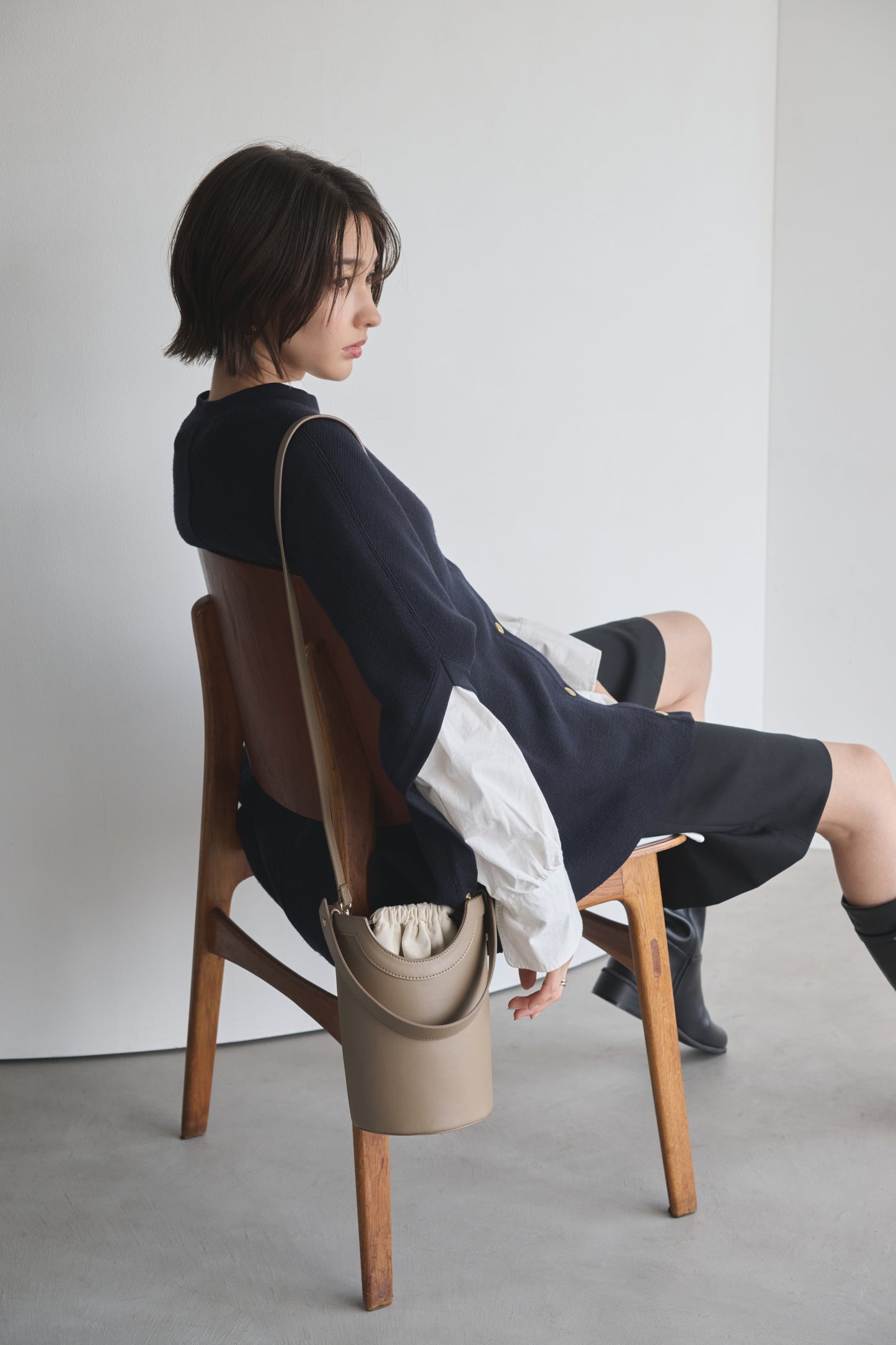 Apple Multi Way Half-moon Bag