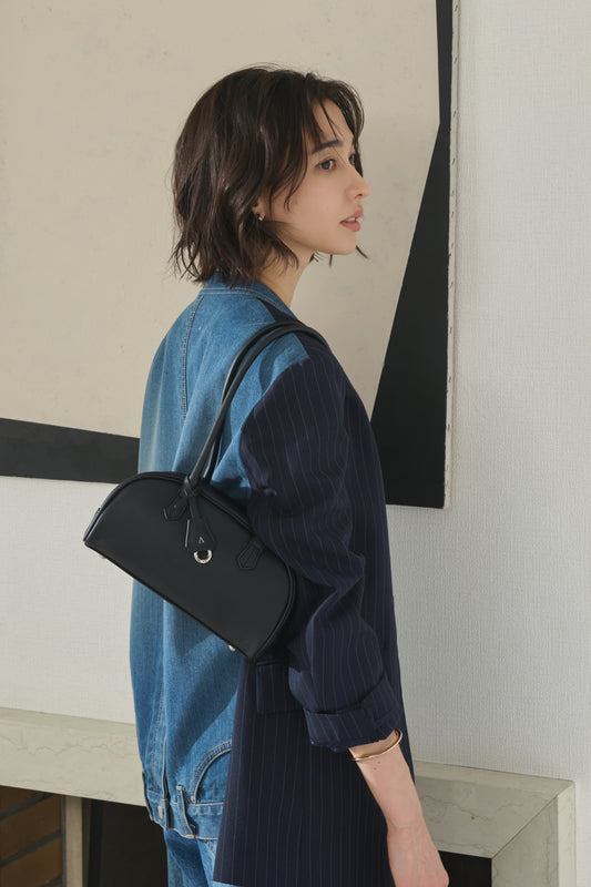 Apple Half-moon Boston Bag