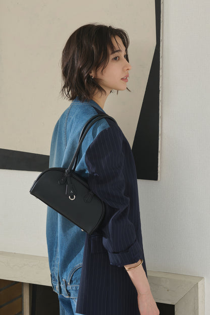 Apple Half-moon Boston Bag