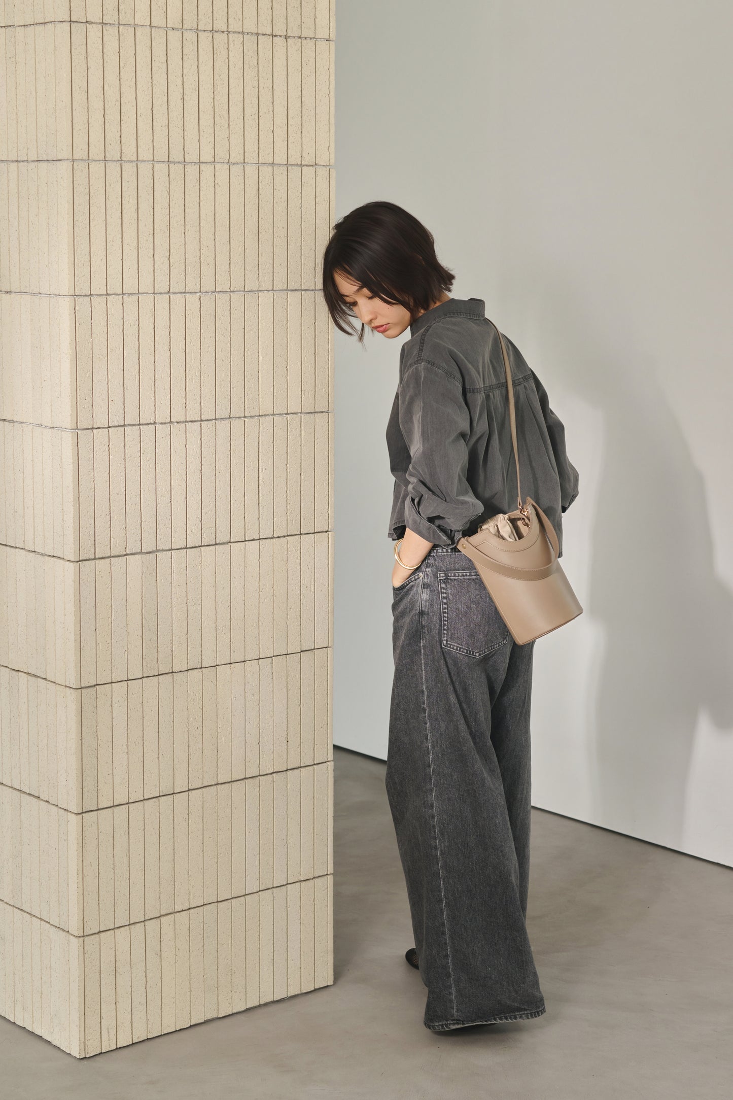 Apple Multi Way Half-moon Bag