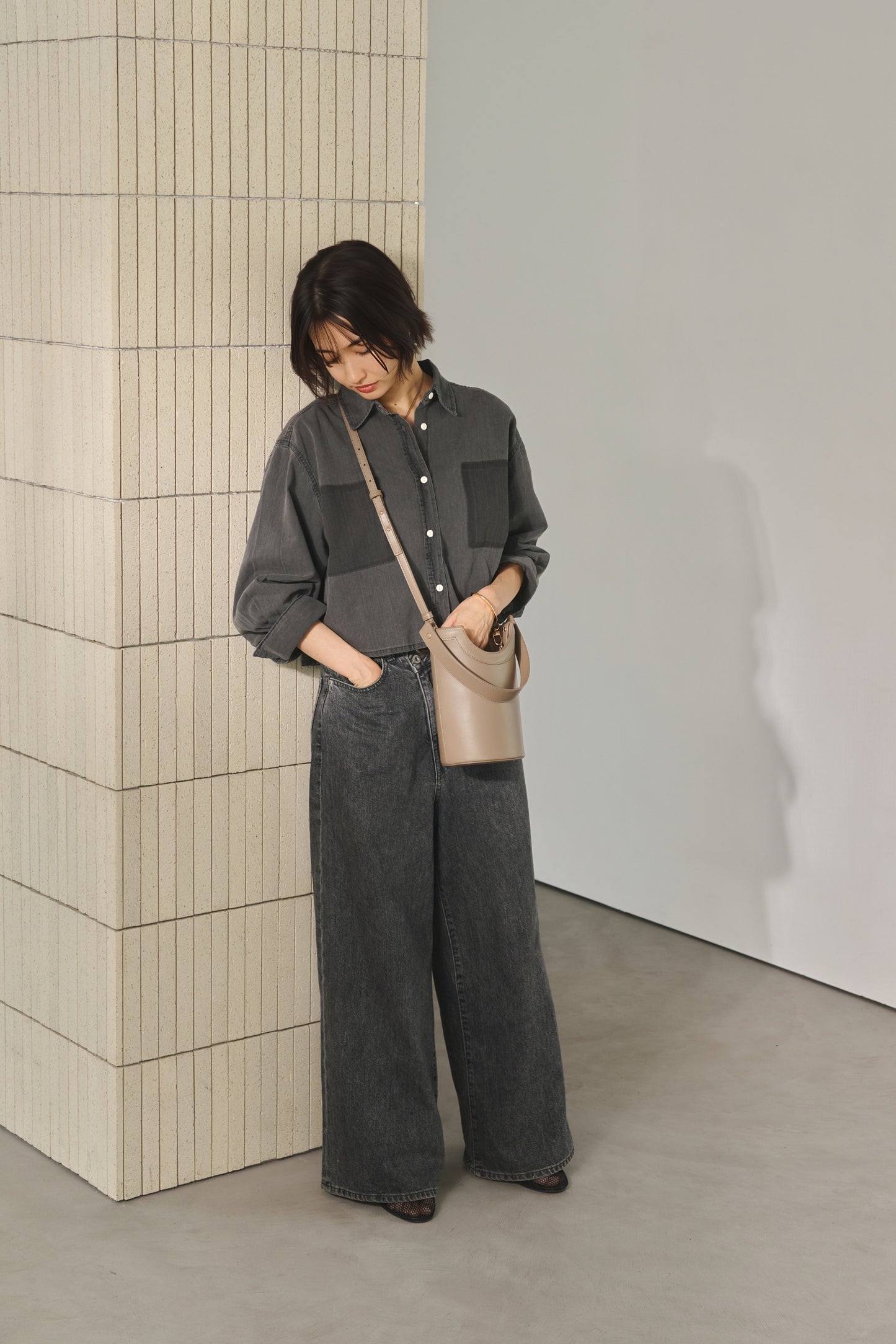 Apple Multi Way Half-moon Bag