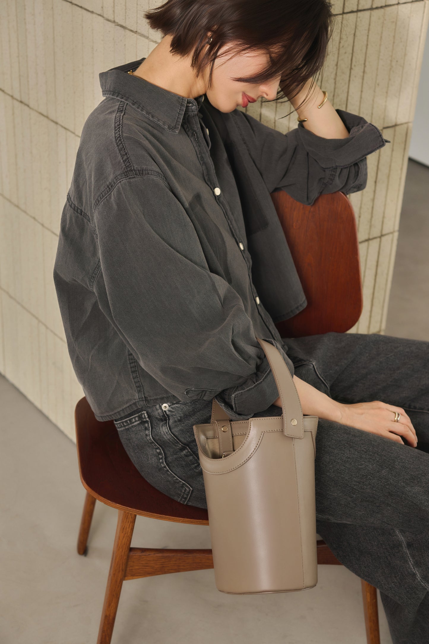 Apple Multi Way Half-moon Bag