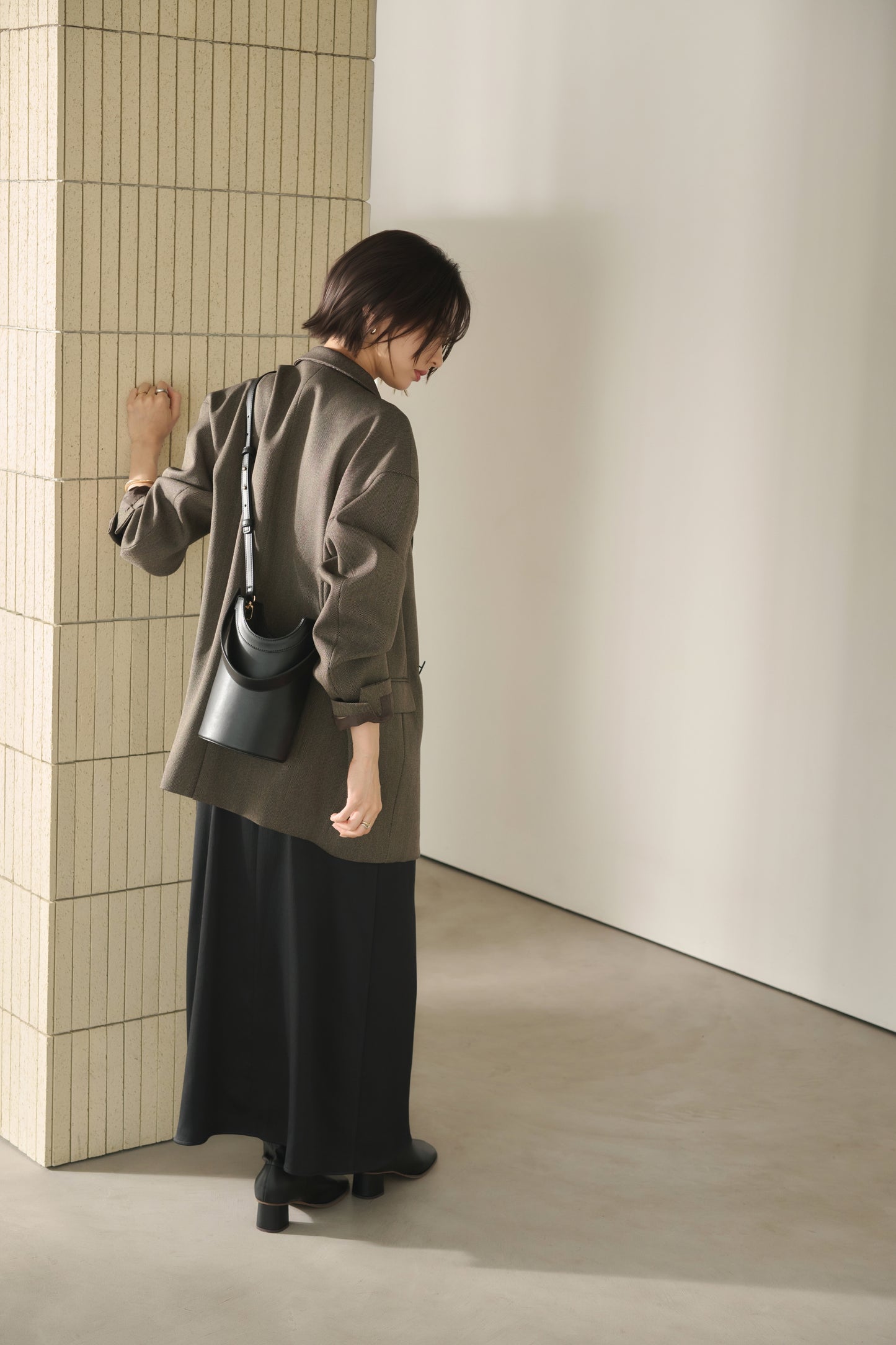 Apple Multi Way Half-moon Bag