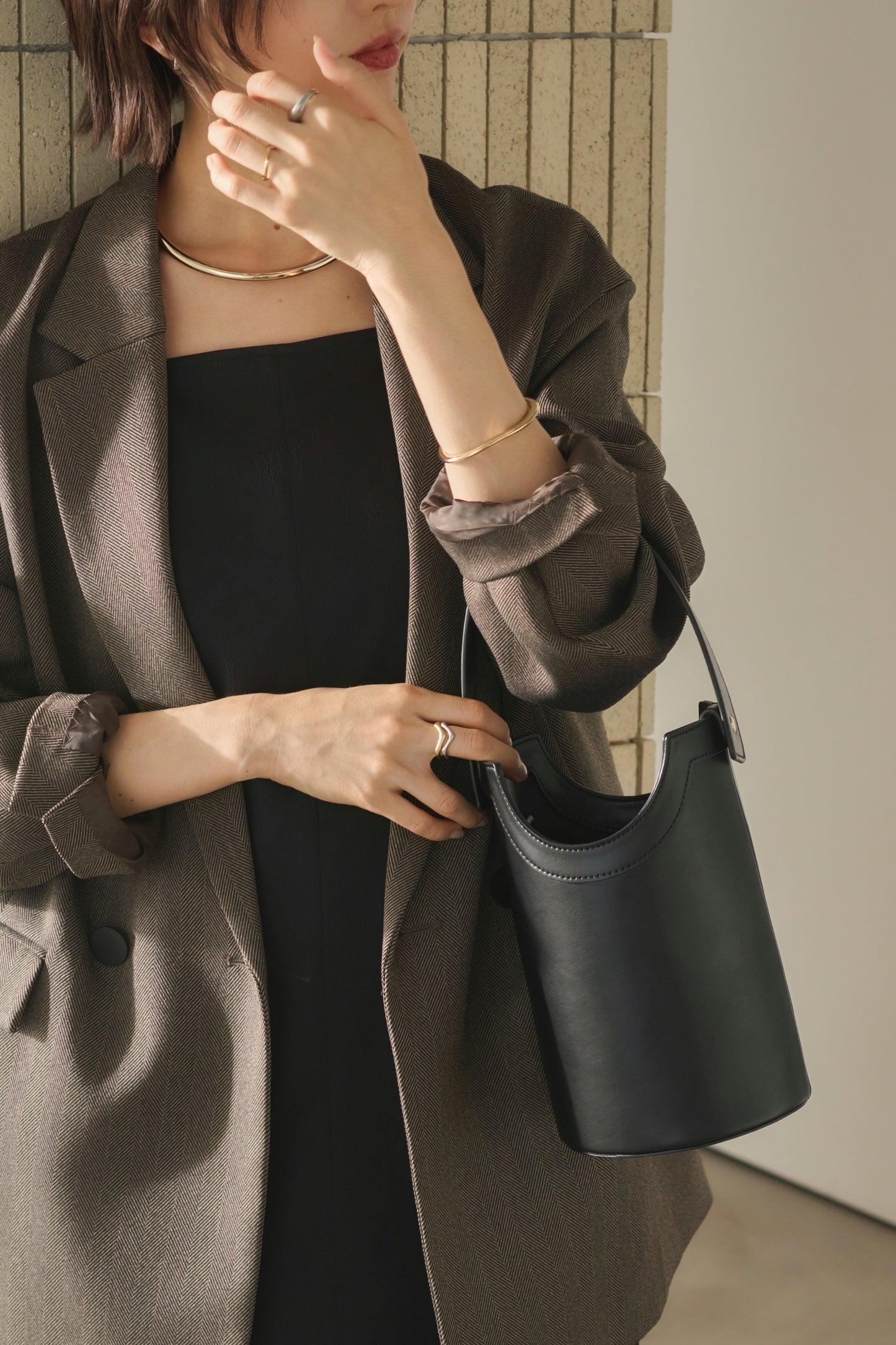 Apple Multi Way Half-moon Bag
