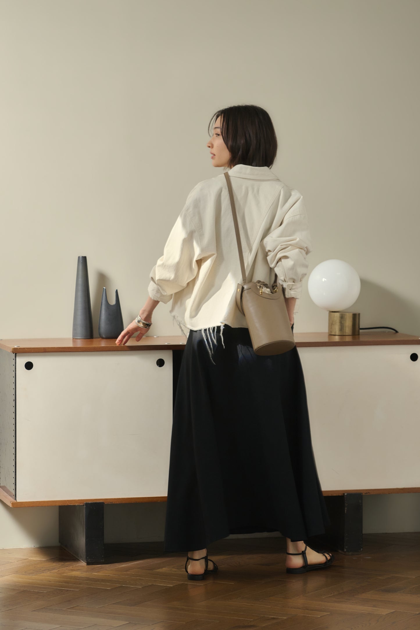 【LEE 4月号掲載】Apple Multi Way Half-moon Bag