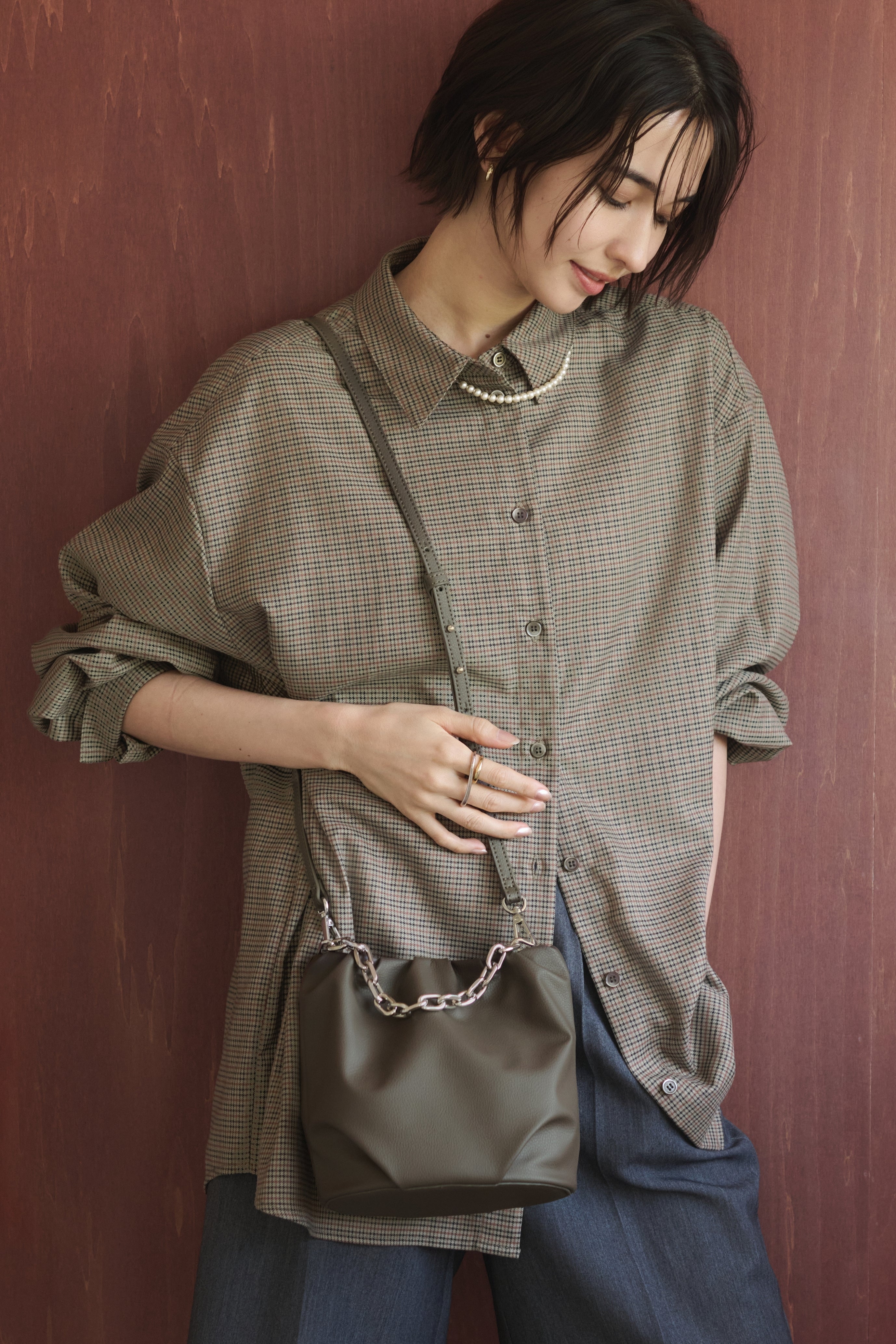 国産アップルレザー製「Apple 4Way Gather Bag」| LOVST TOKYO