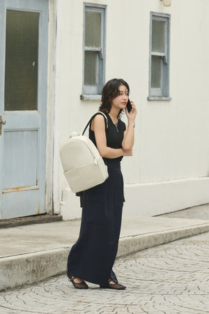 Apple Rucksack, a backpack made from domestic apple leather