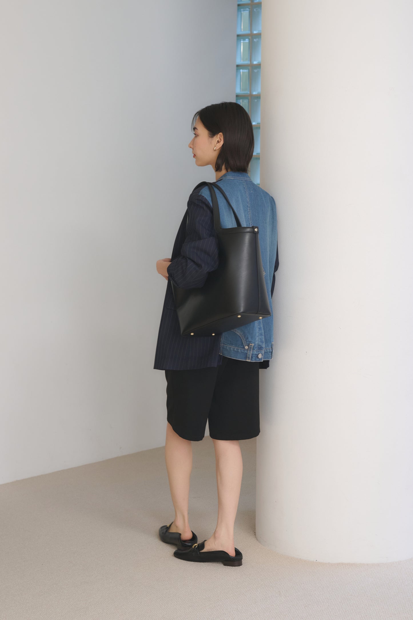 Apple Half-moon Tote Bag