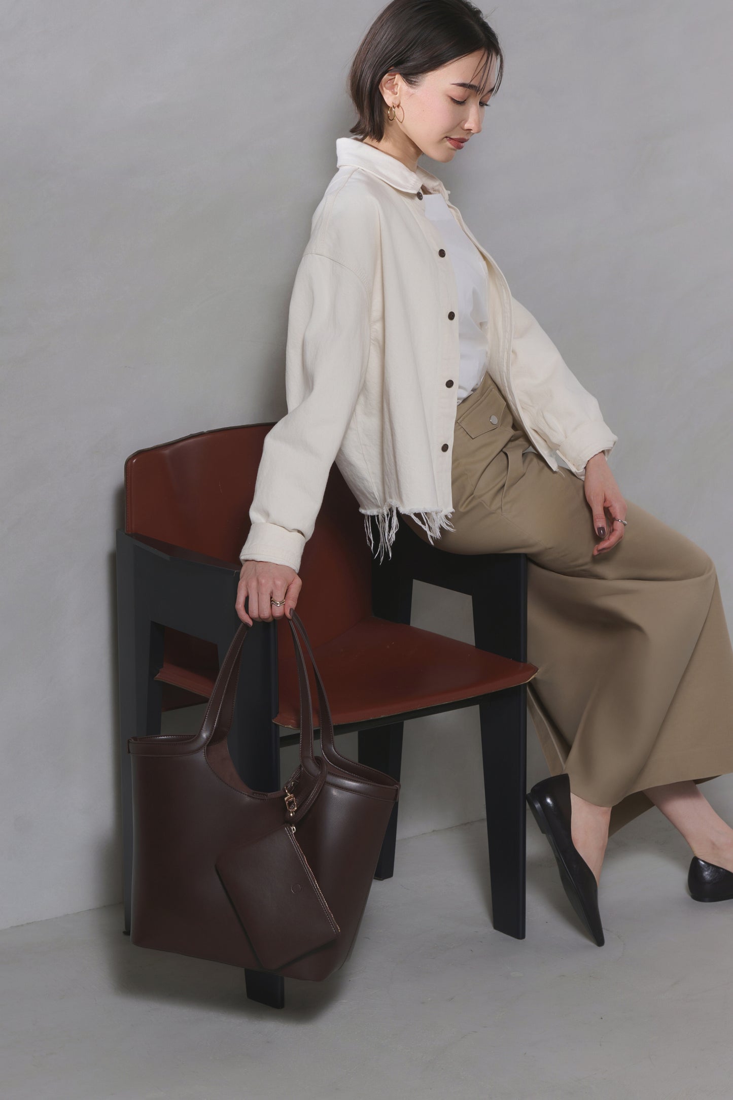 Apple Half-moon Tote Bag