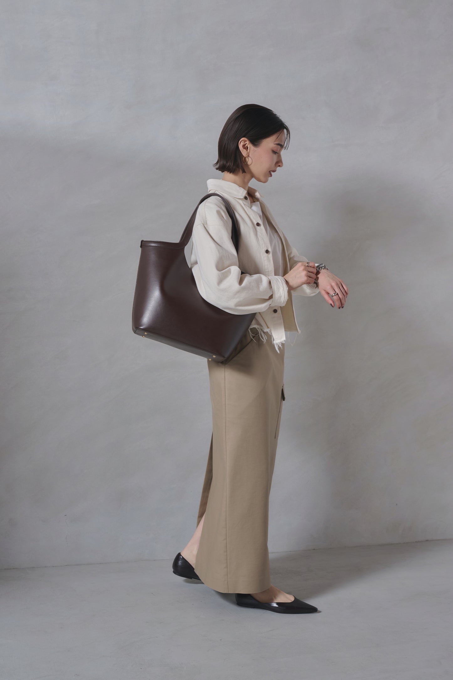 Apple Half-moon Tote Bag