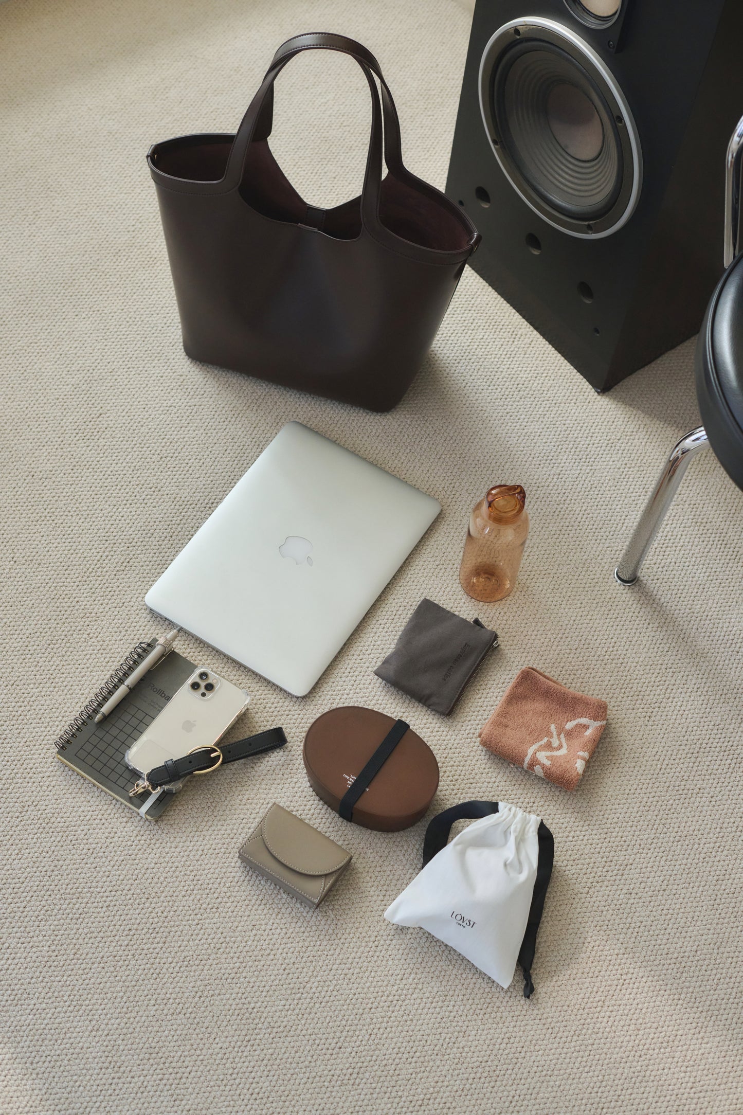 Apple Half-moon Tote Bag