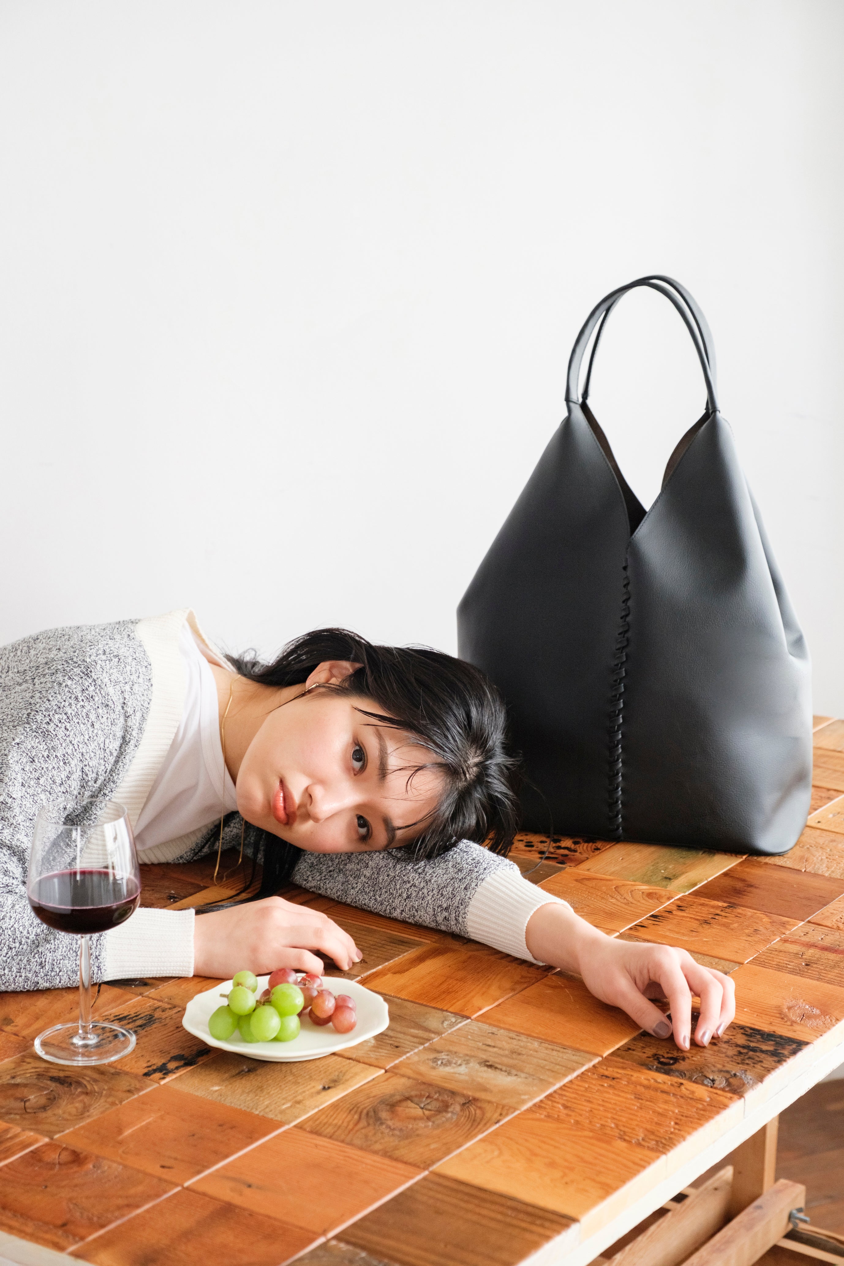Grape Vine Tote Bag | LOVST TOKYO, グレープレザー, ヴィーガン 